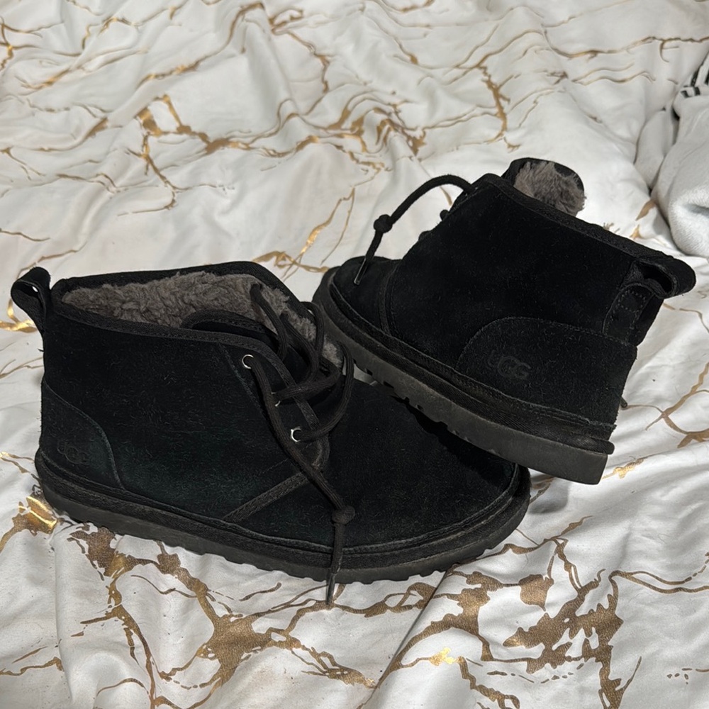 UGG Black Suede Ankle Boots